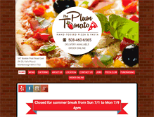 Tablet Screenshot of myplumtomato.com